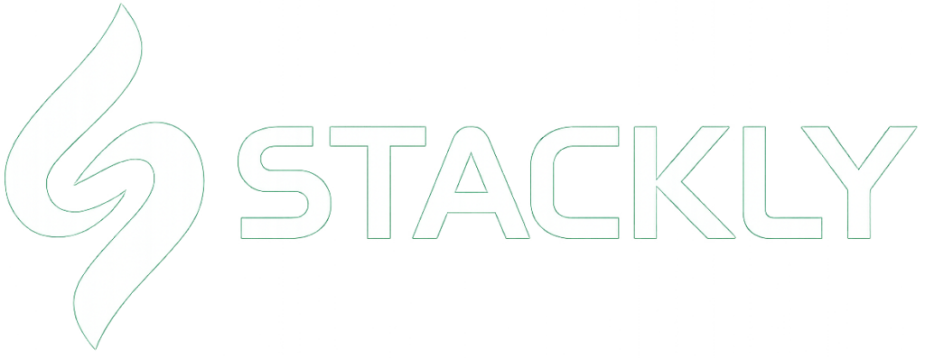 white logo stackly